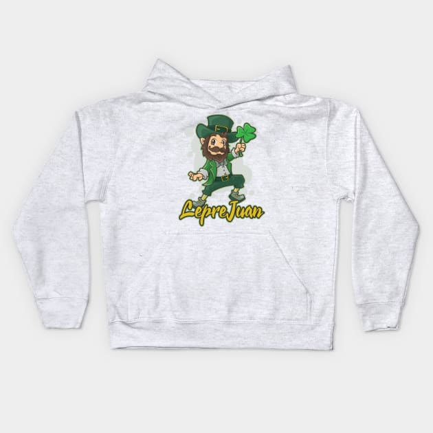 St Patrick's Day Irish Funny Ireland Latino Gift For Mexican Kids Hoodie by TellingTales